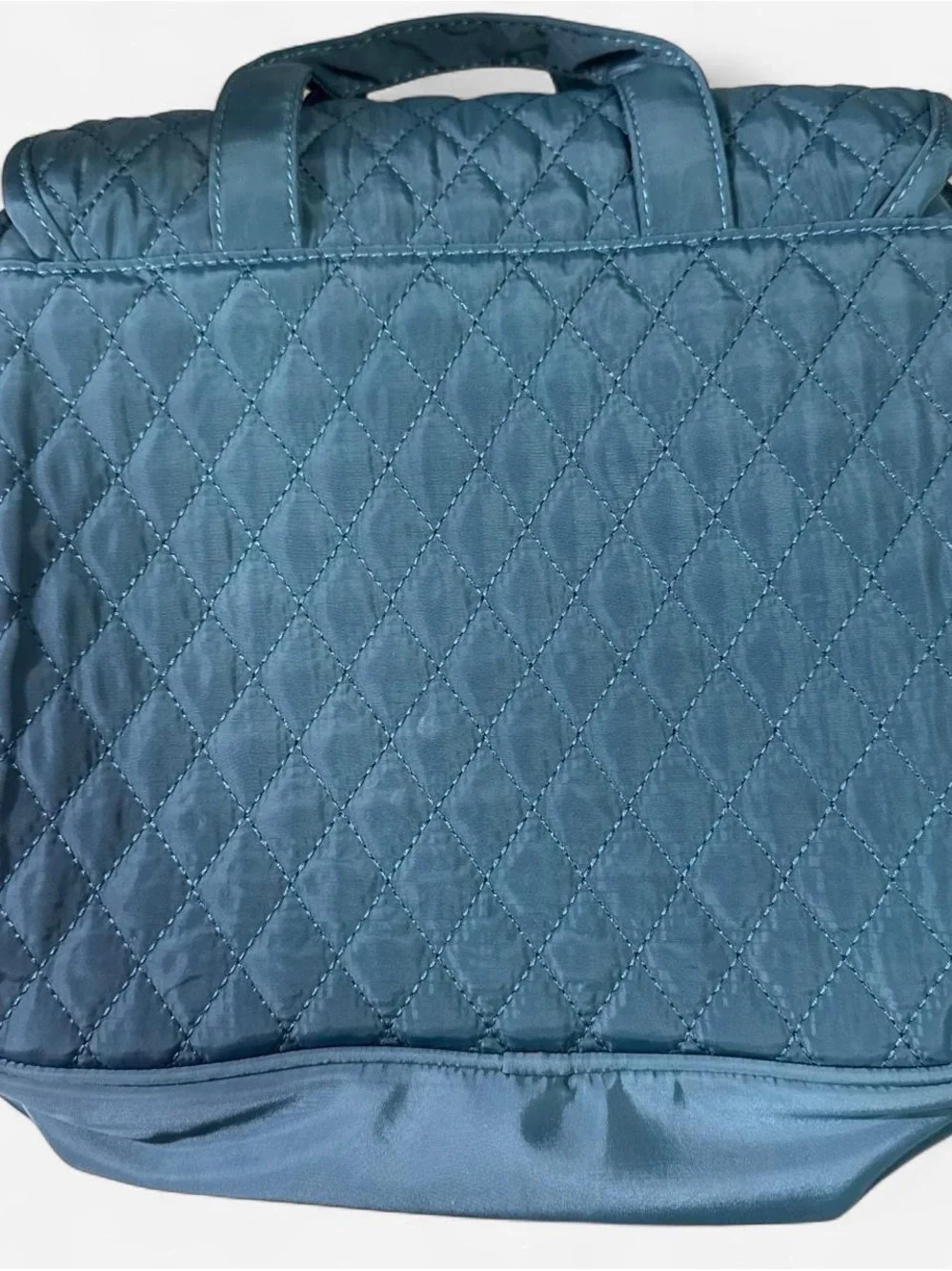 Adrienne Vittadini Teal Quilted Women’s Bathroom Carry Bag